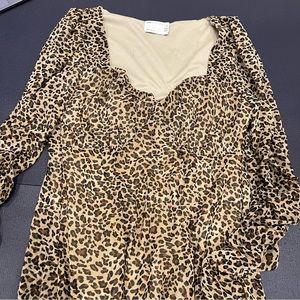 ASOS cheetah print dress